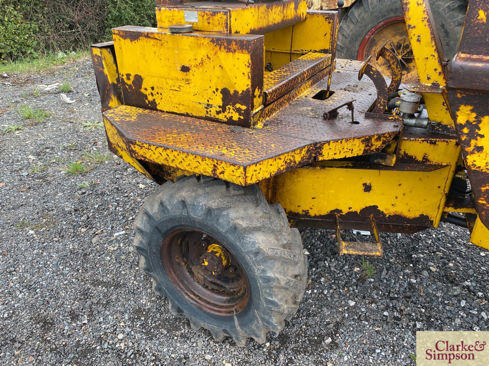Thwaites 30cwt 4WD pivor steer dumper. 10.0/75-15.3 wheels and tyres. With manual start Petter PH2 - Image 11 of 31