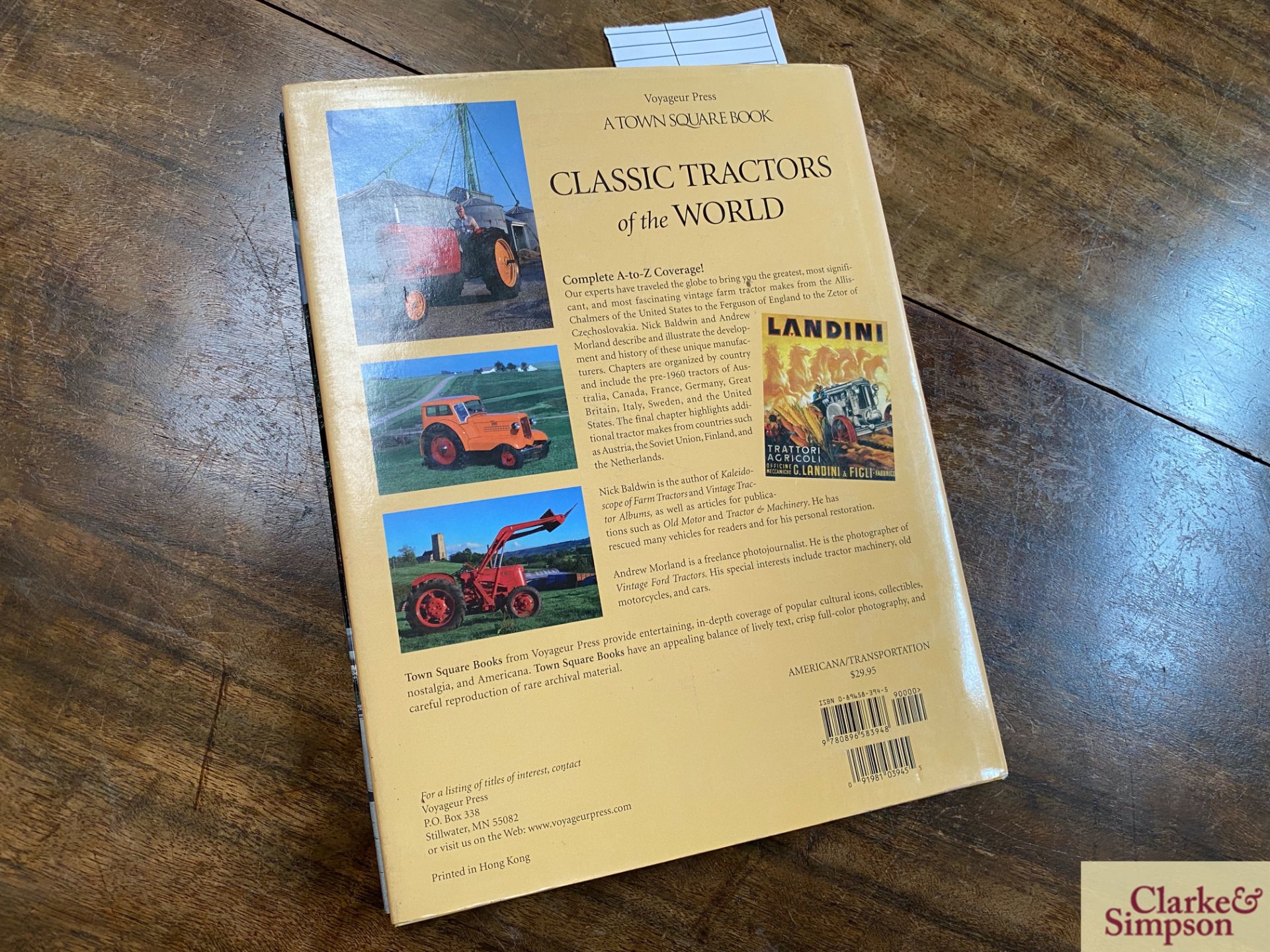 Classic Tractors of the World Hardback Book. - Image 2 of 2