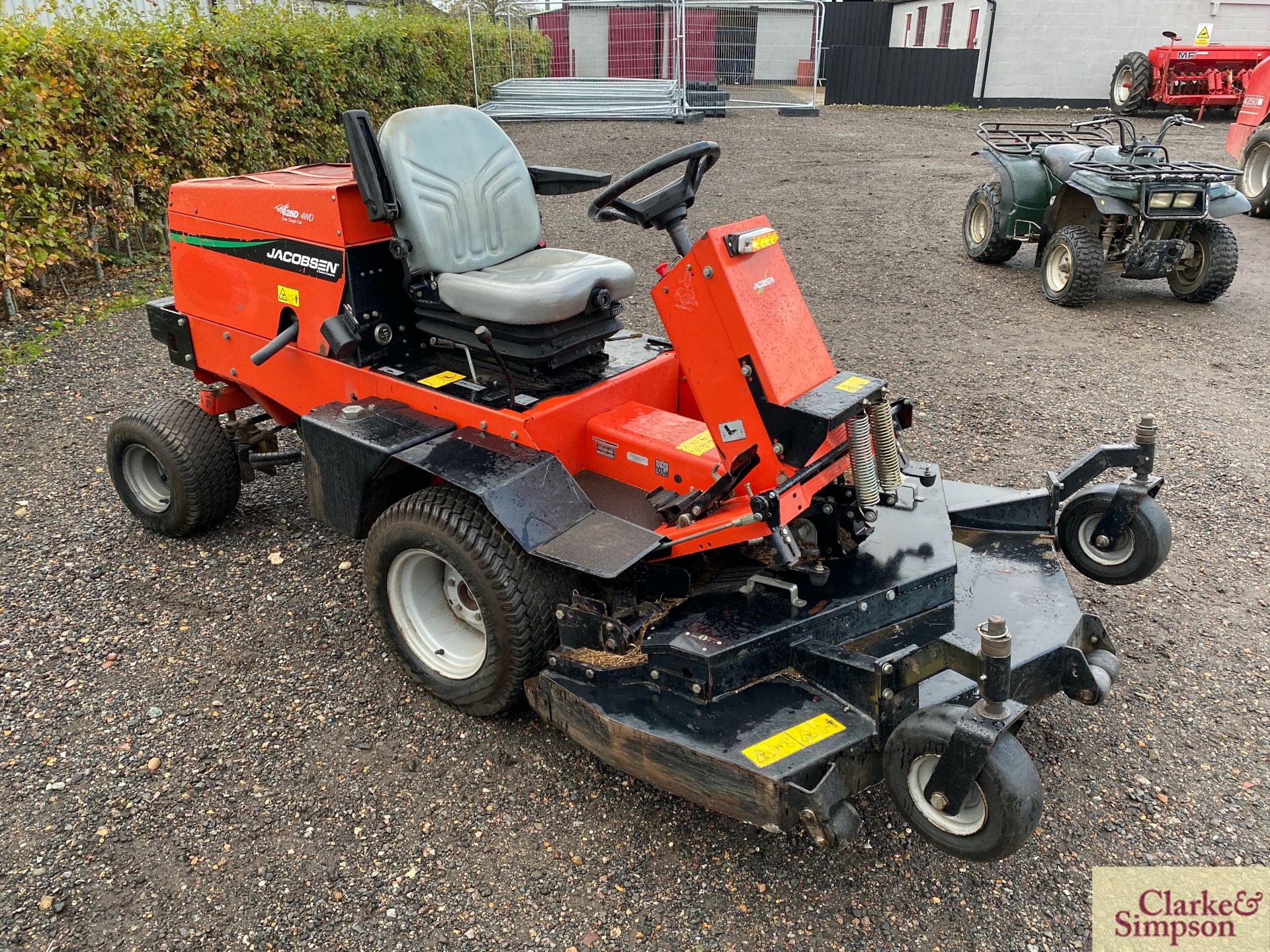 Jacobsen 628B Turfcat 4WD 60in diesel hydrostatic outfront mower. 1,600 hours. - Image 7 of 18