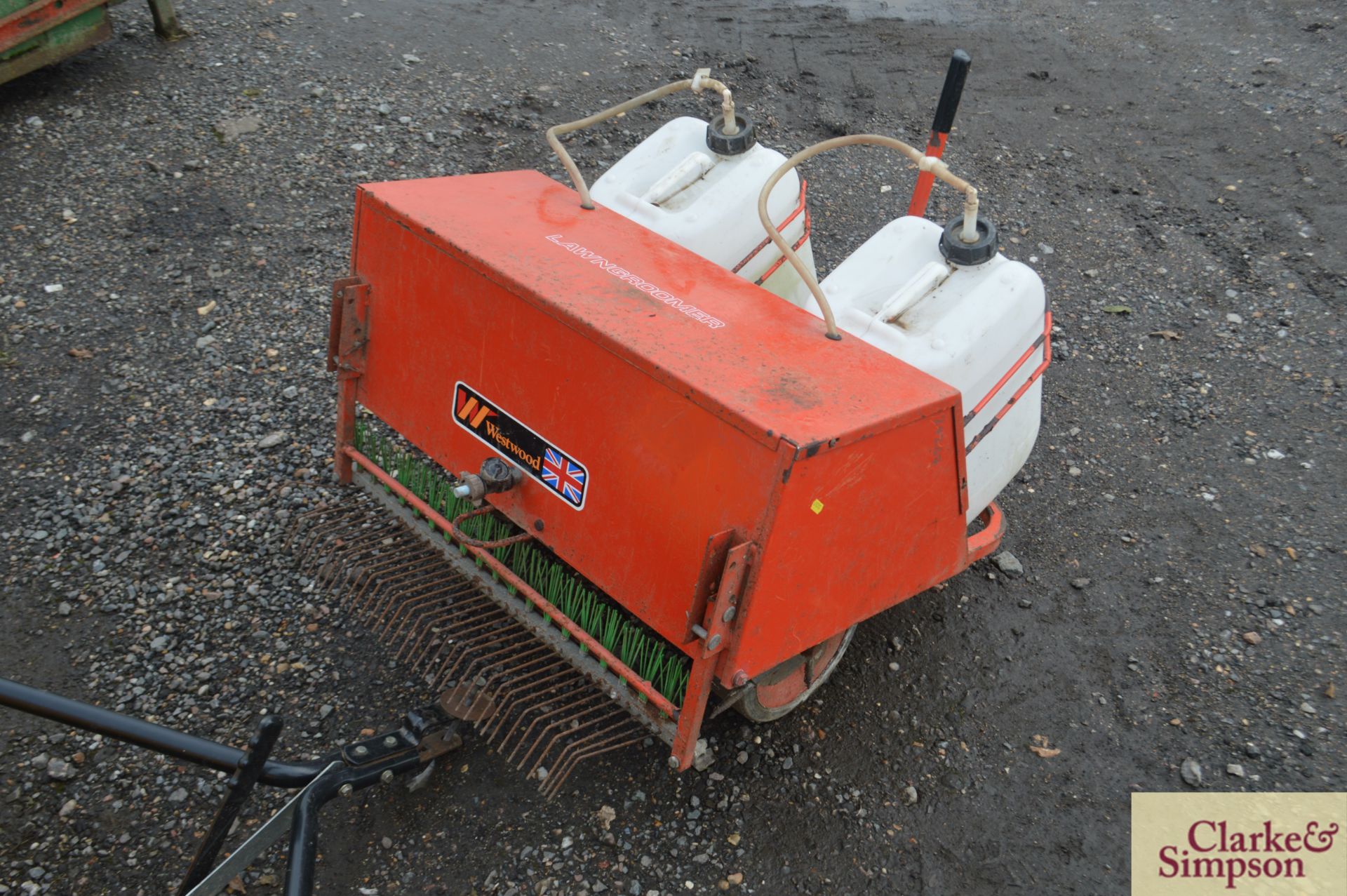 Grass aereator for ride on mower. - Image 3 of 4