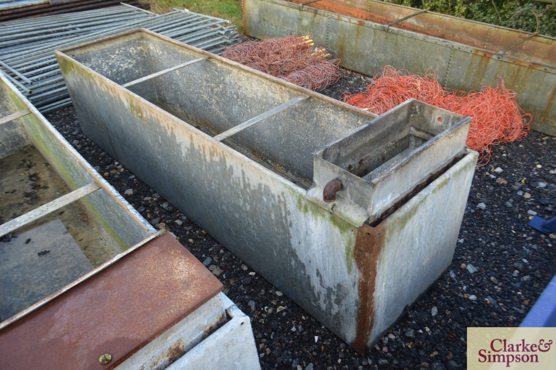 Large water trough. *