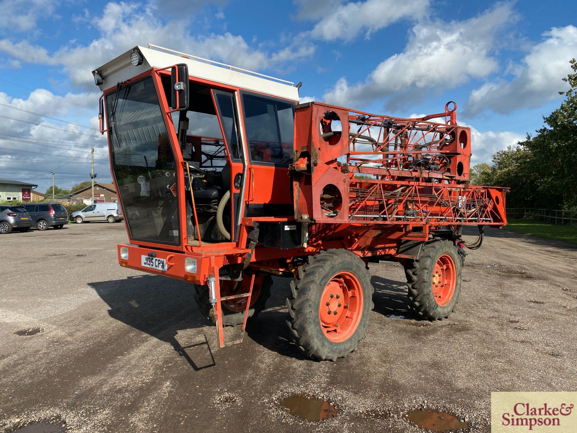 Sands 2000 4WD 24m self-propelled sprayer. Registration J135 CPW. Date of first registration 10/