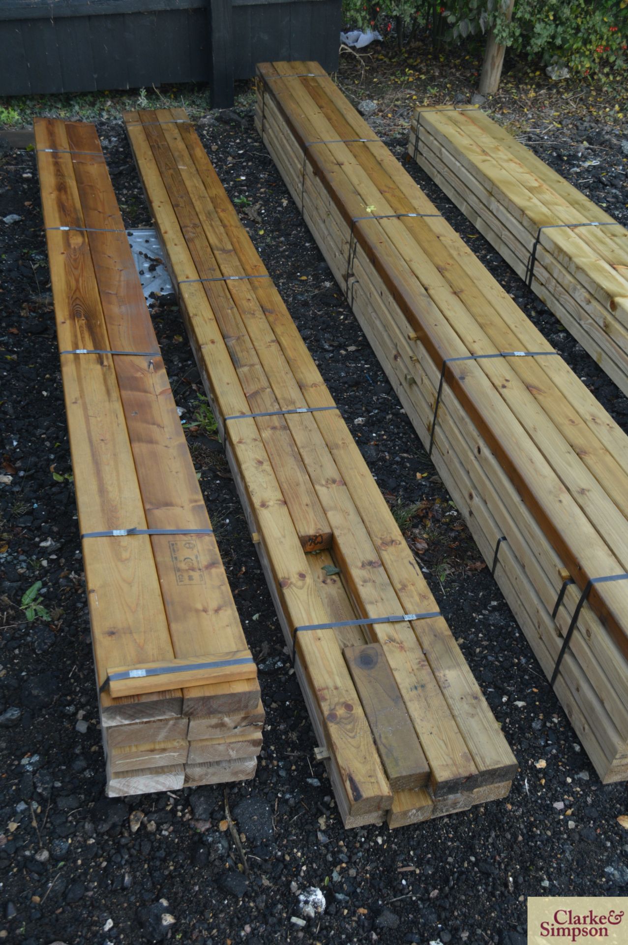 Quantity of new timber - 3in x 2in.