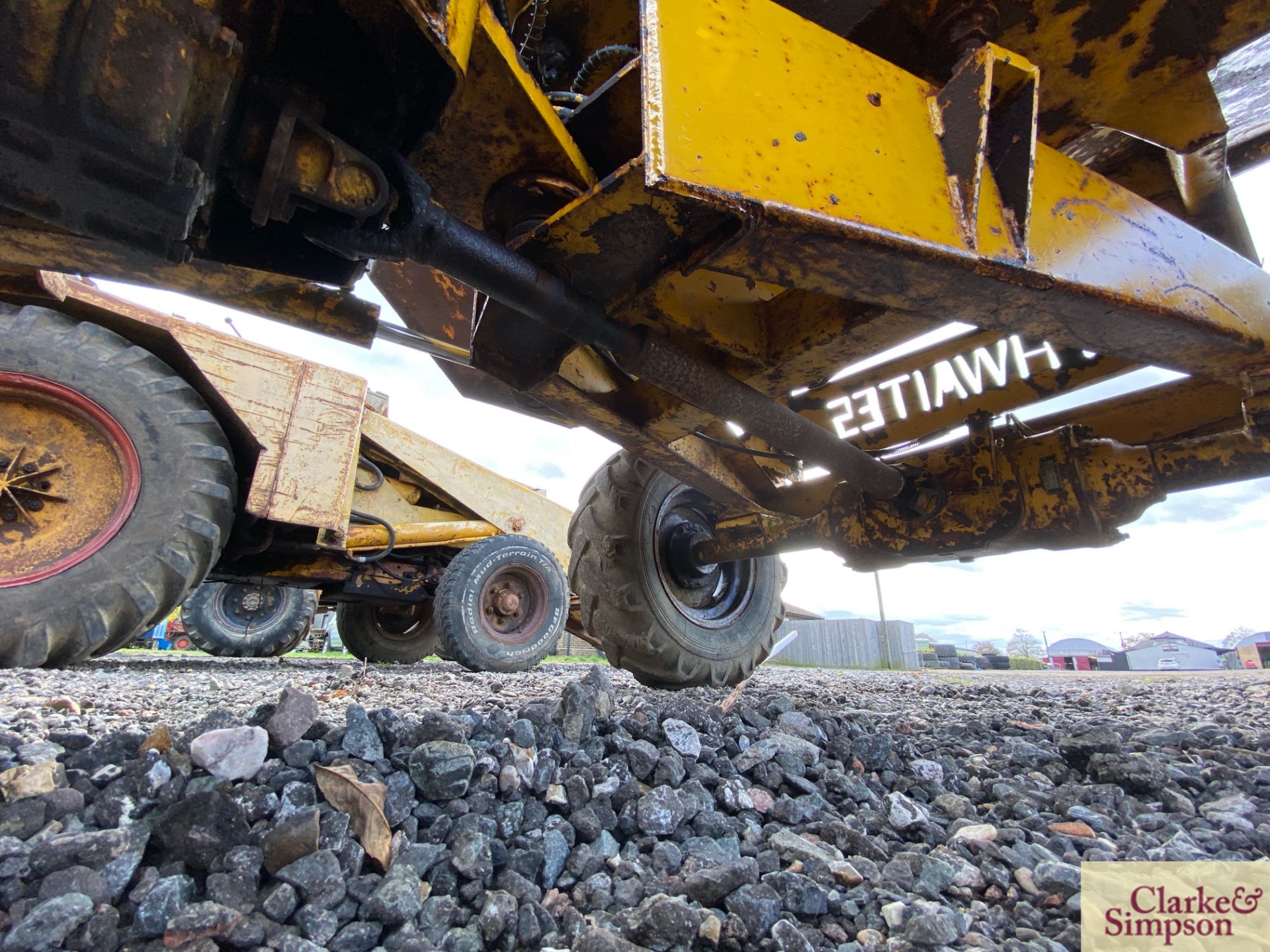 Thwaites 30cwt 4WD pivor steer dumper. 10.0/75-15.3 wheels and tyres. With manual start Petter PH2 - Image 30 of 31