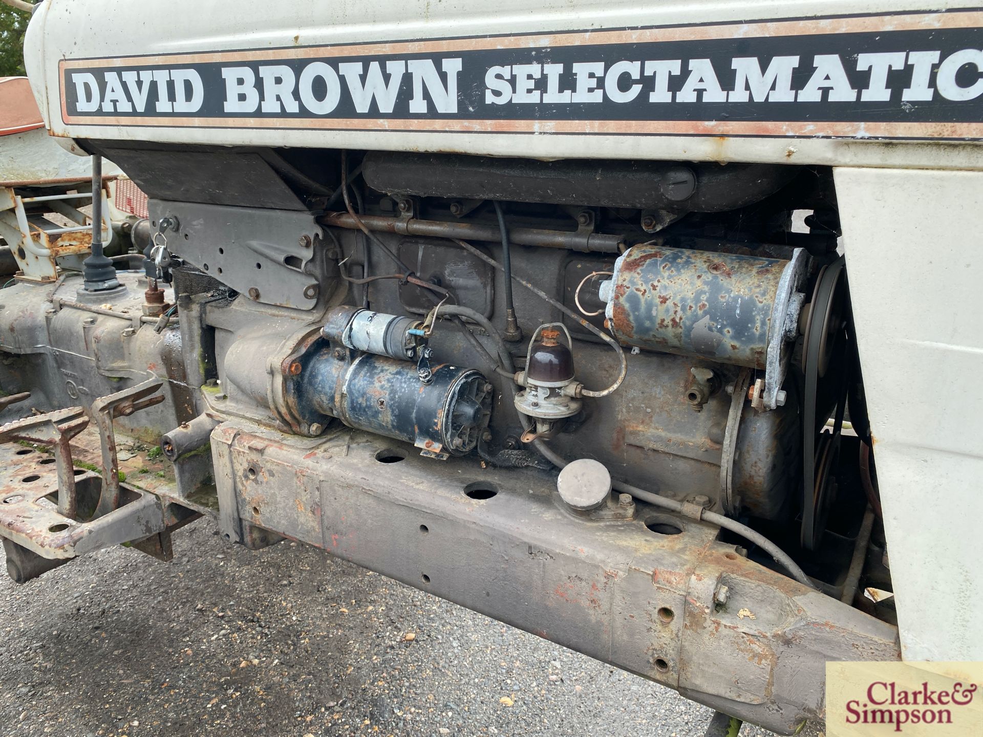 David Brown 990 Selectamatic 2WD tractor. Registration DUE 781D (no paperwork). Serial number 990A/ - Image 13 of 31