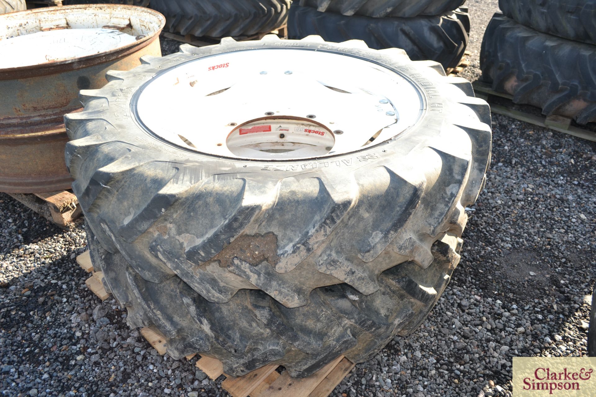 12.4R32 Stocks row crop wheels and tyres. * - Image 2 of 3