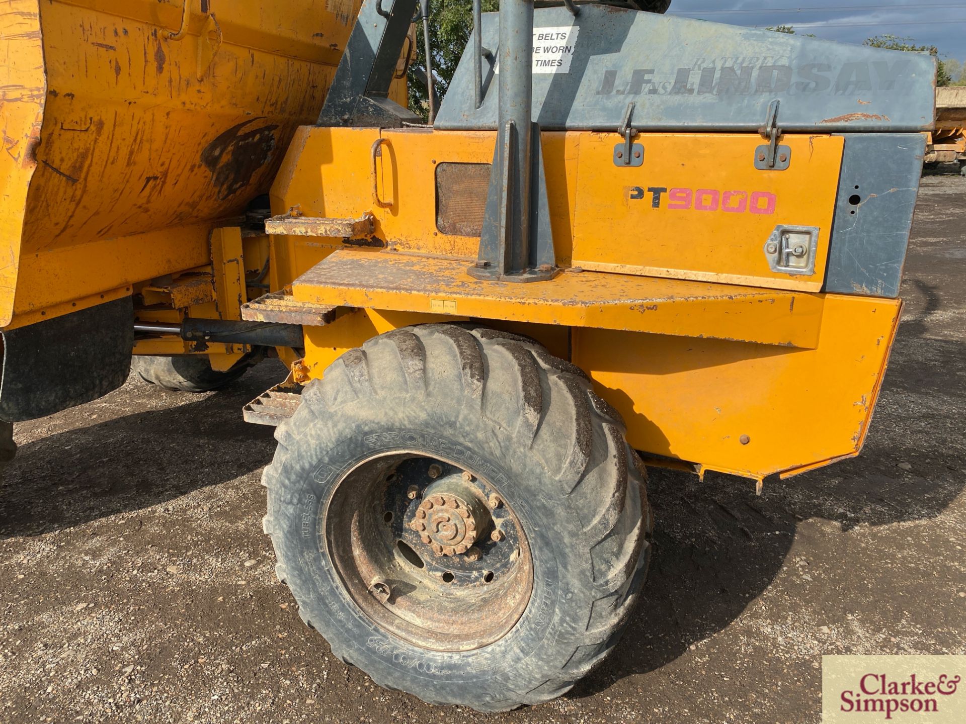 Benford 9T 4WD pivot steer dumper. 2005. Serial number SLBDINOOE507EW274. 500/60R22.5 wheels and - Image 12 of 38