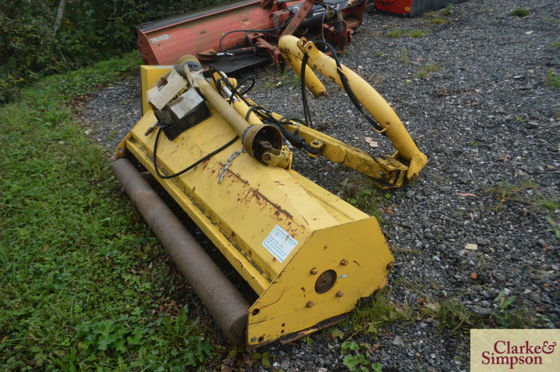 Orsi T56Si 1.9m hydraulic offset verge mower. 1998. Serial number 5733. * - Image 3 of 6