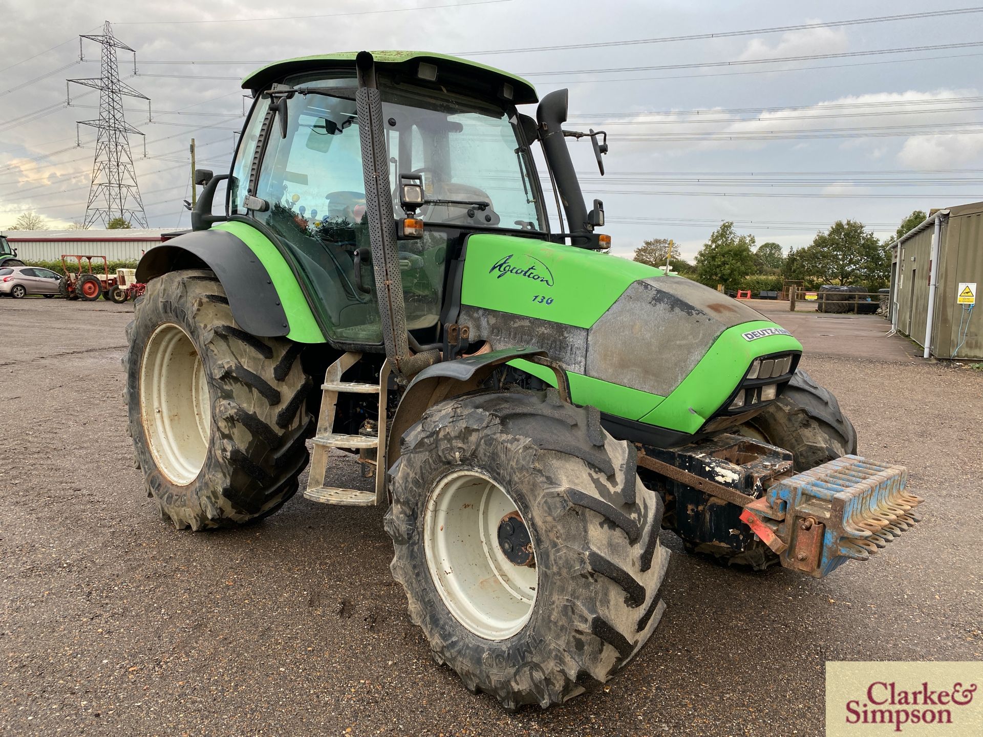 Deutz-Fahr Agrotron 130 4WD tractor. Registration AY56 EEU. Date of first registration 09/2006.