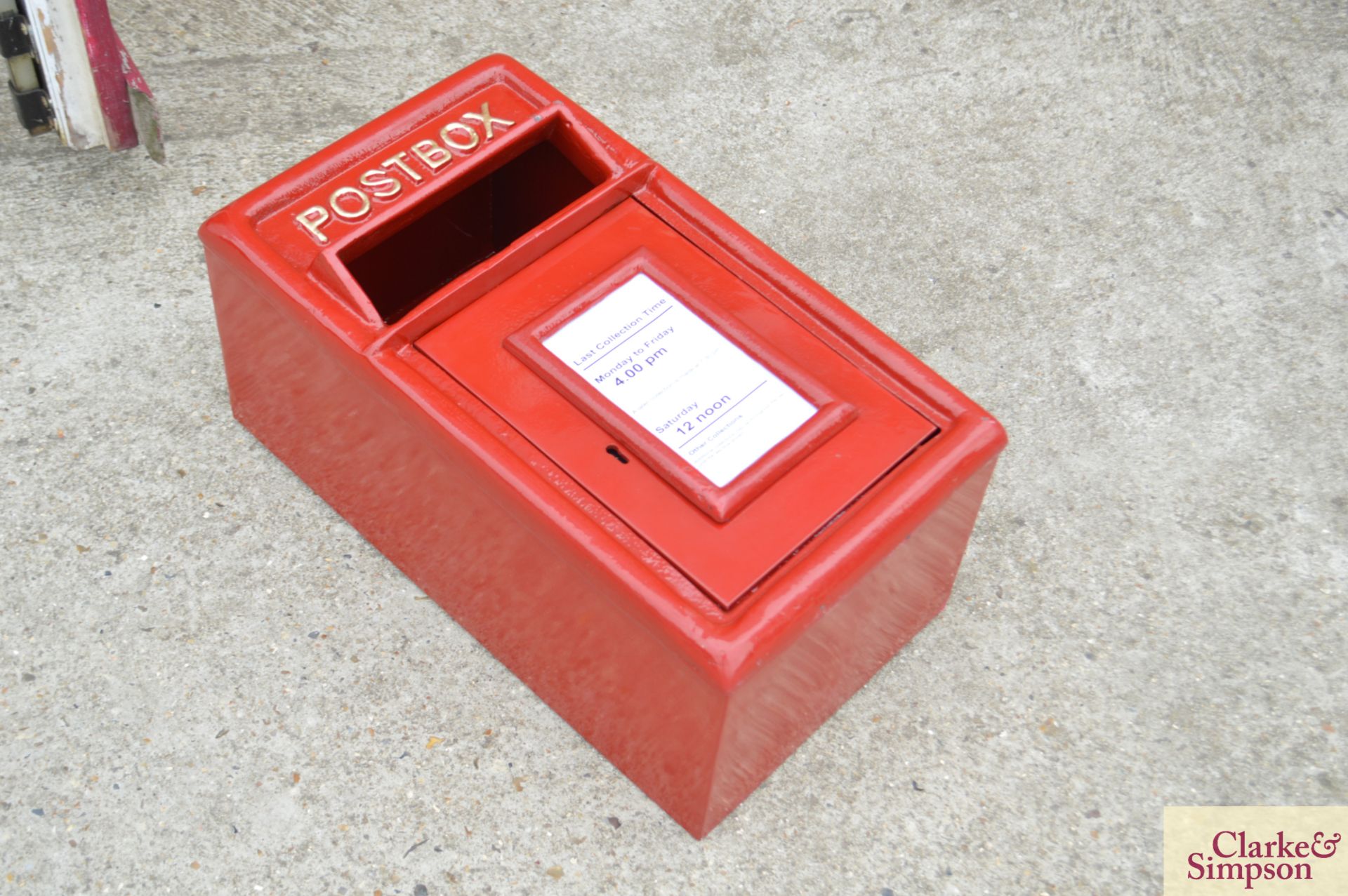 Red postbox 200mm deep.*