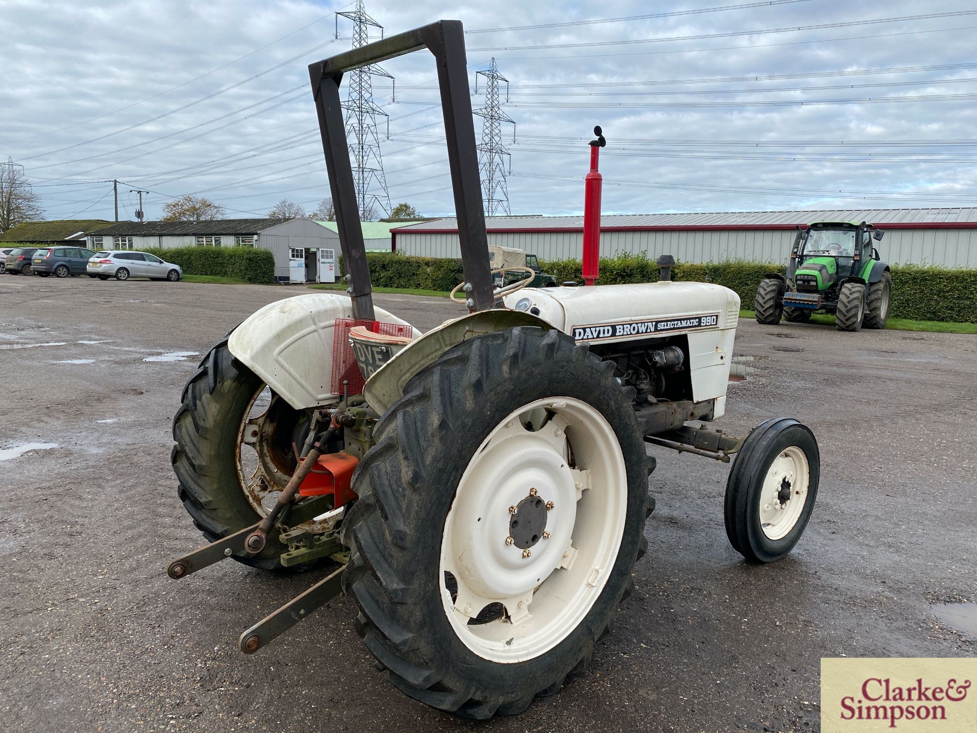 David Brown 990 Selectamatic 2WD tractor. Registration DUE 781D (no paperwork). Serial number 990A/ - Image 3 of 31