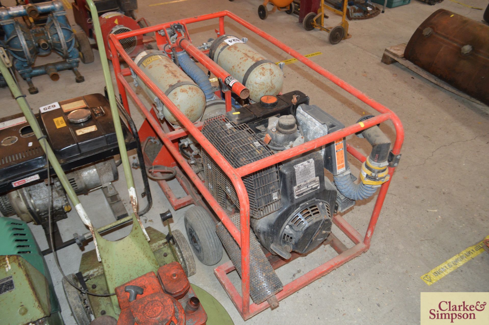 Factair mobile breathing pump. With Lombardini diesel engine. * - Image 4 of 5