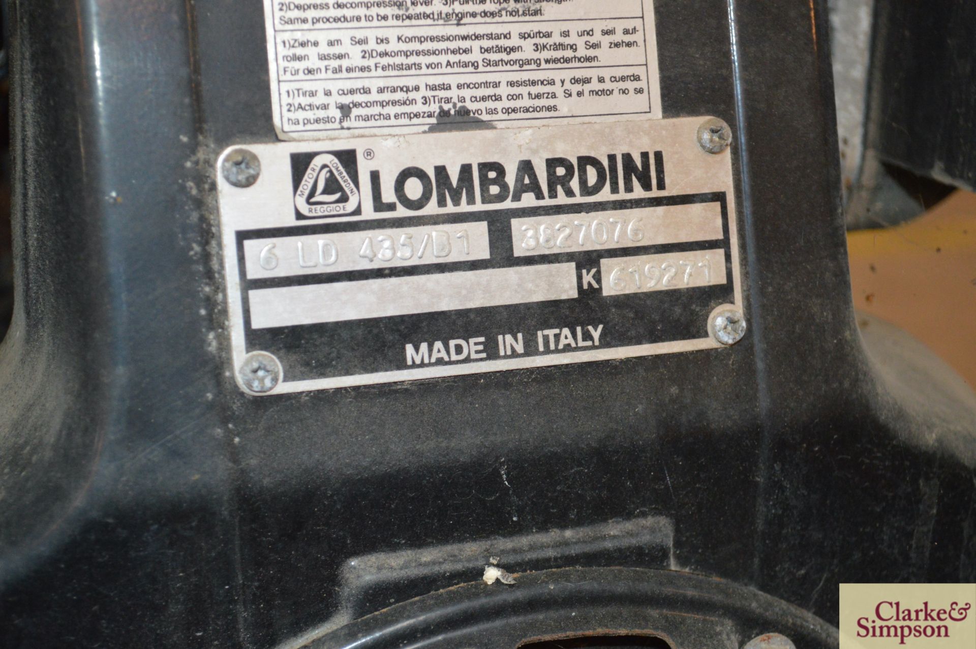 Factair mobile breathing pump. With Lombardini diesel engine. * - Image 5 of 5