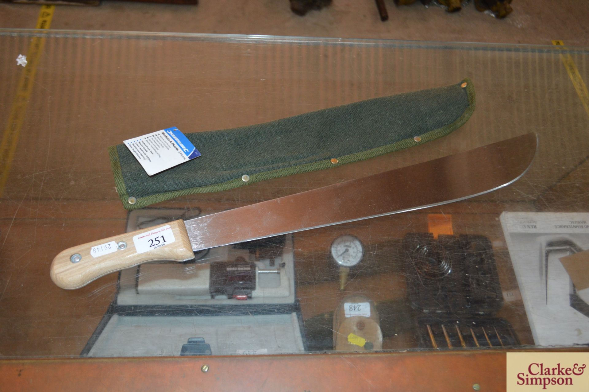 Unused Silverline machete.