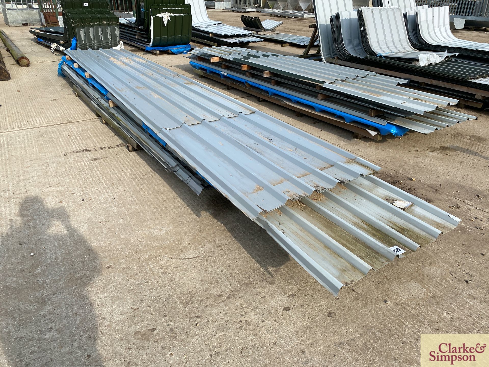 Quantity of new and used box profile roofing sheets. * [Located Roudham]