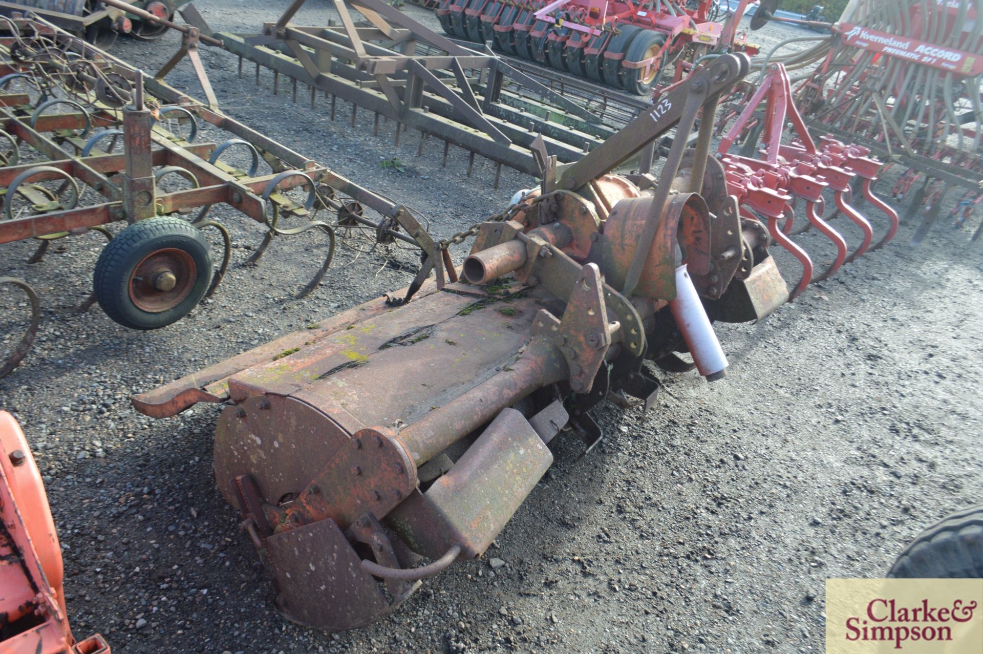 Howard Selectatilth rotovator. No PTO. *