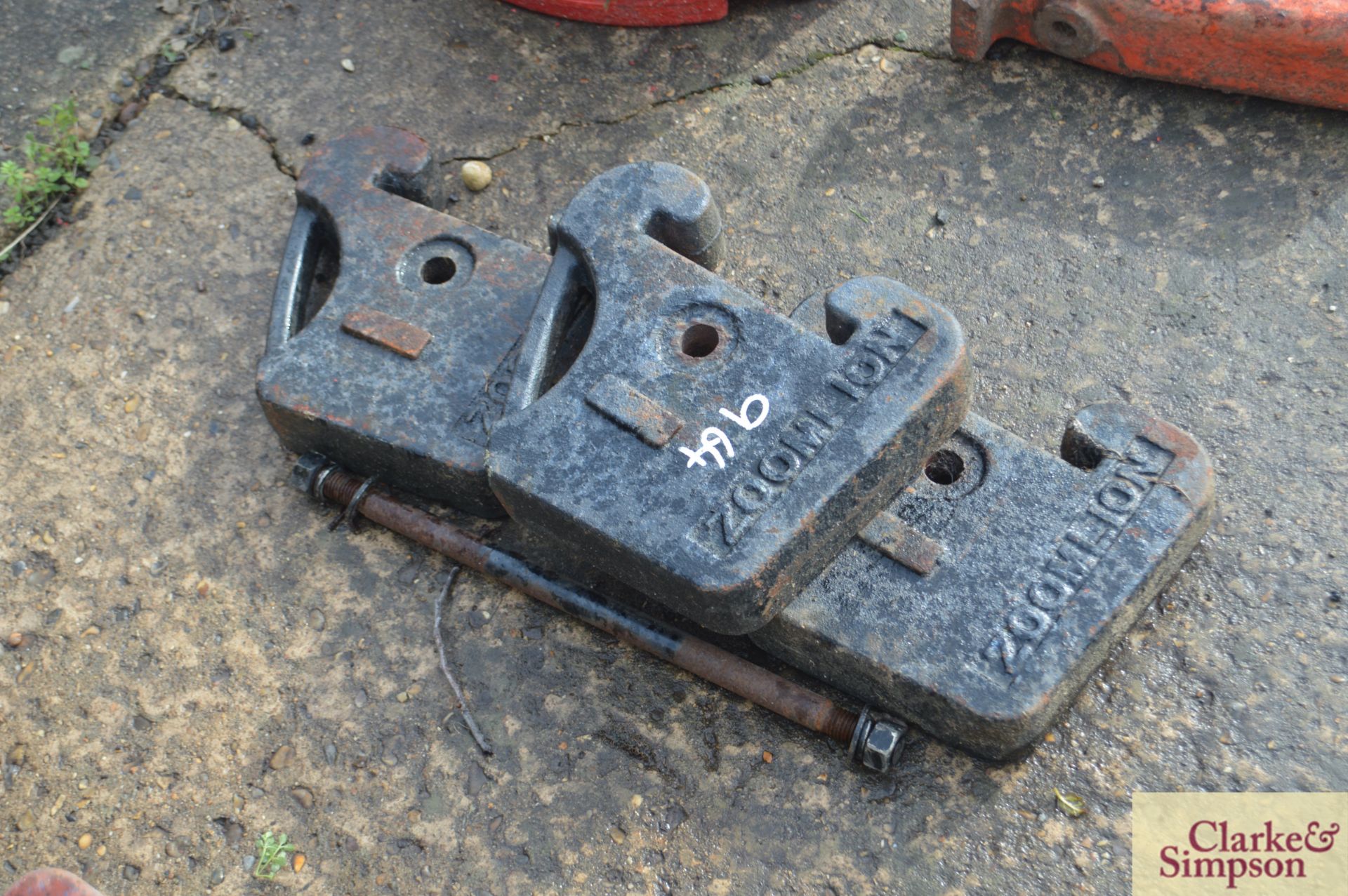 Various tractor weights.