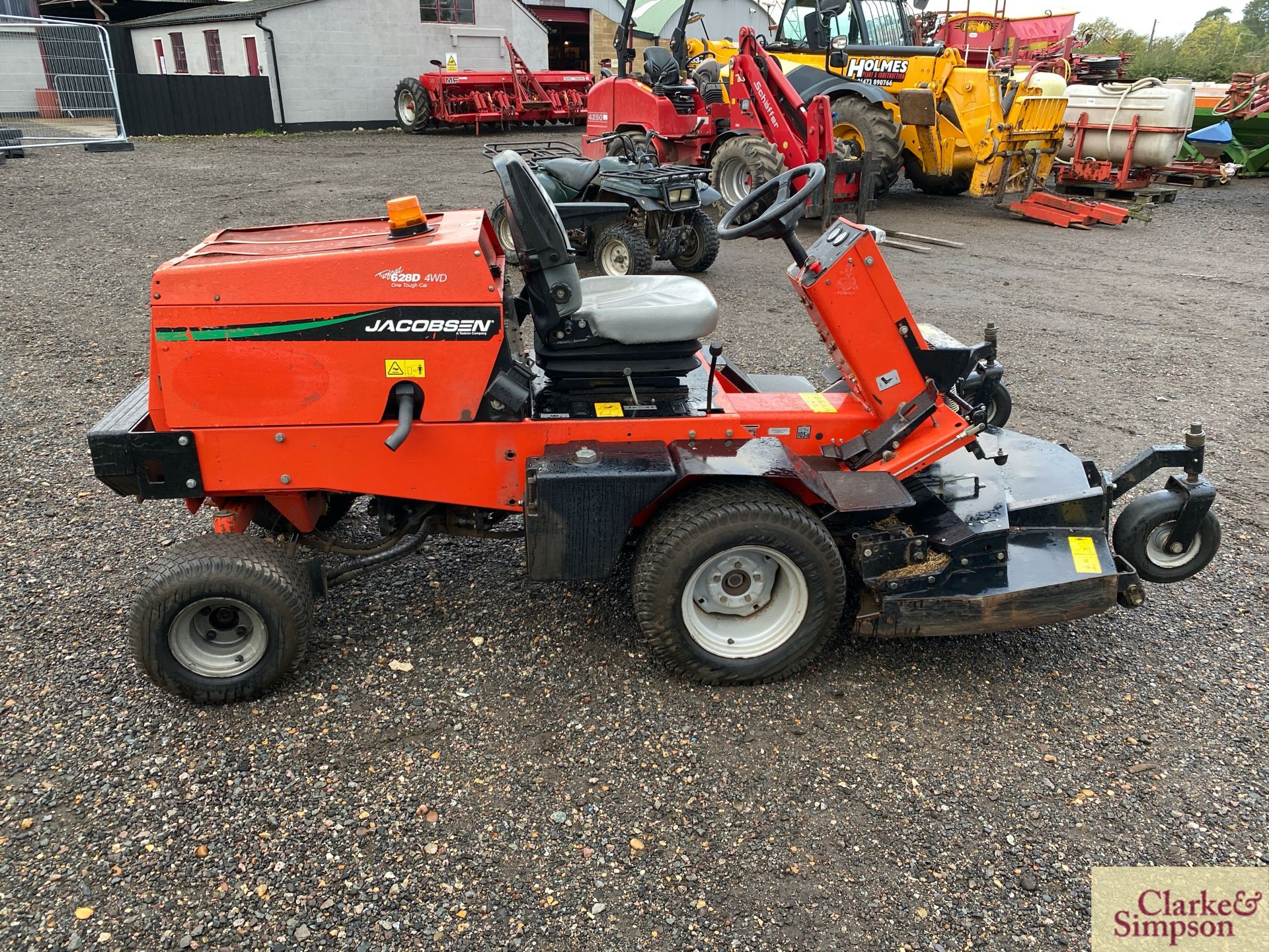 Jacobsen 628B Turfcat 4WD 60in diesel hydrostatic outfront mower. 1,600 hours. - Image 6 of 18