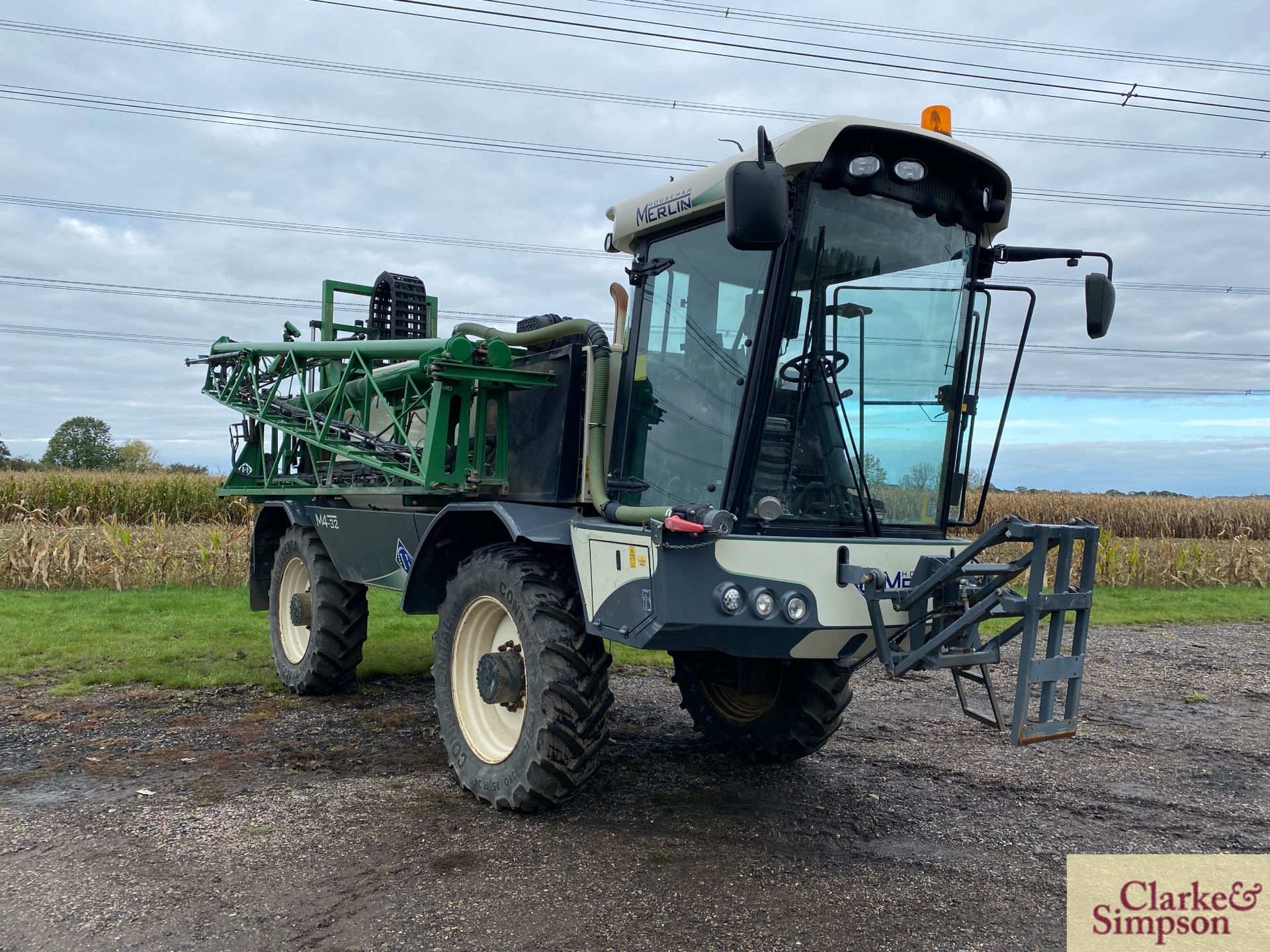 Househam Merlin M4/32 4WD 32m self-propelled sprayer. Registration AE14 LPN. Date of first