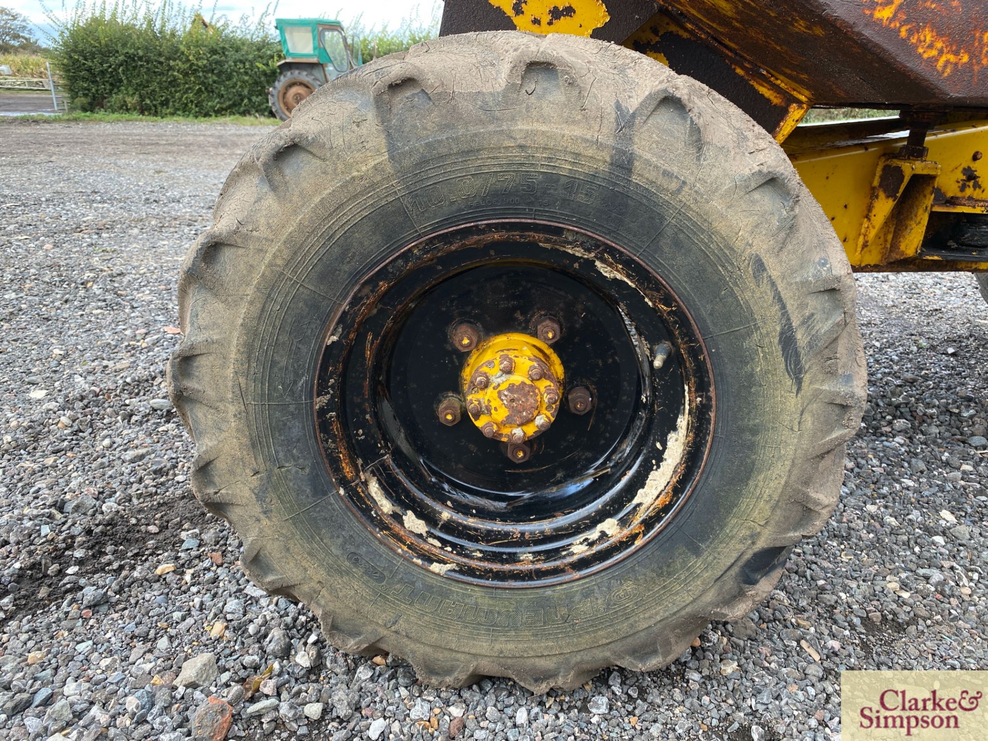 Thwaites 30cwt 4WD pivor steer dumper. 10.0/75-15.3 wheels and tyres. With manual start Petter PH2 - Image 21 of 31