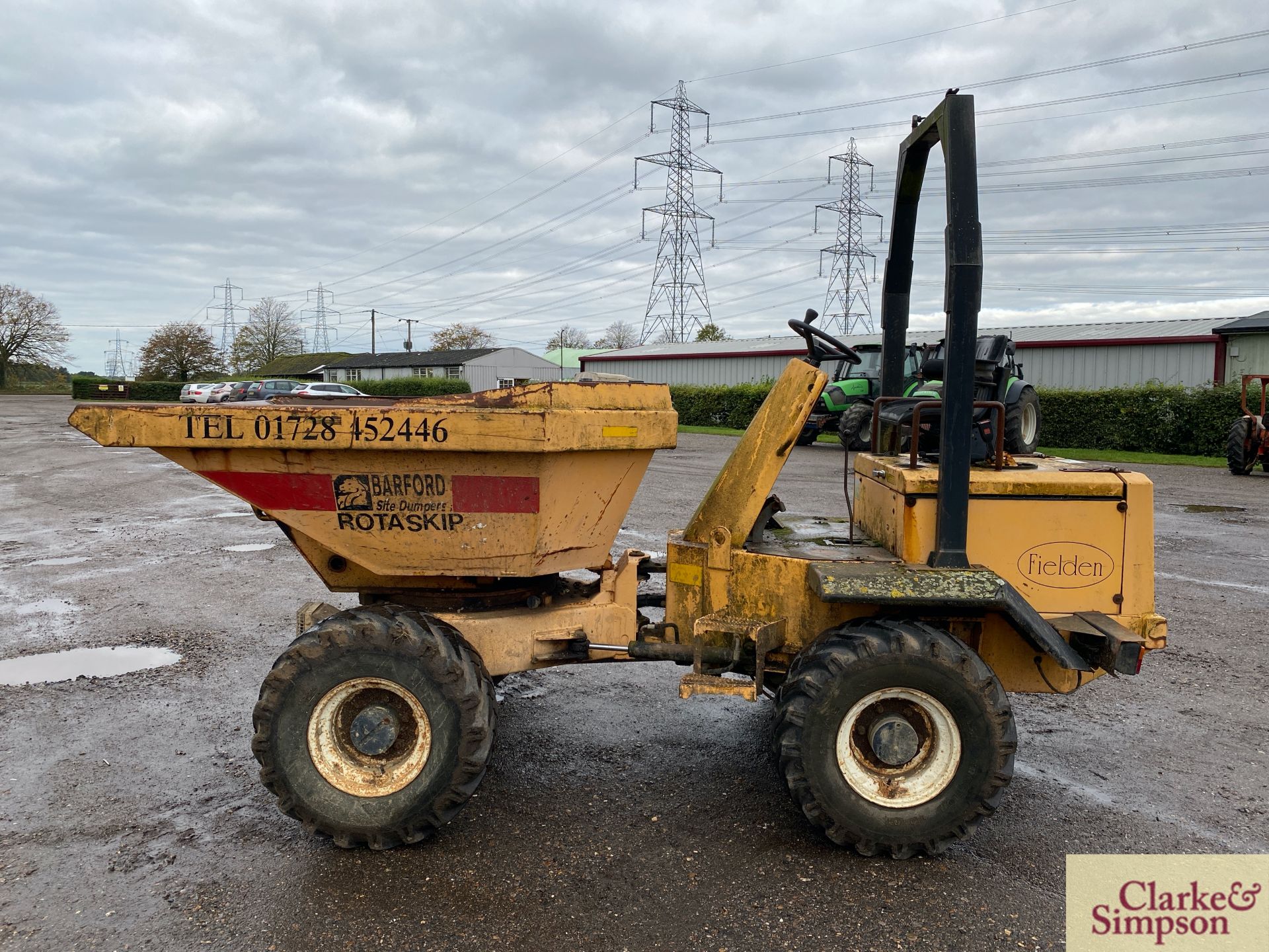 Barford SRX3000 3T swivel tip 4WD pivot steer dumper. Registration AP02 KYN. Date of first - Image 2 of 30