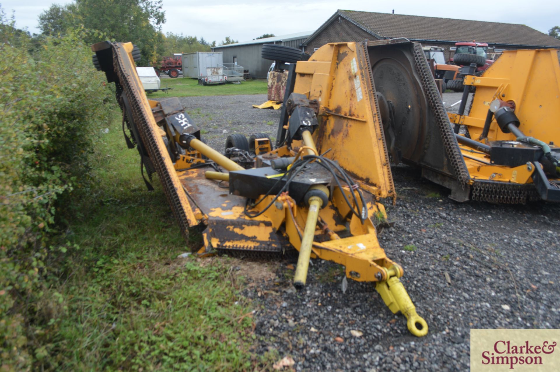 McConnel SR15 trailed 15ft hydraulic folding batwing mower. 2005. Serial number 22028. * - Image 2 of 10