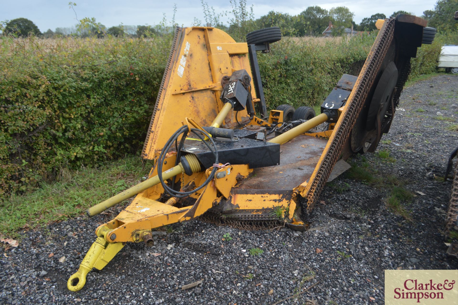 McConnel SR15 trailed 15ft hydraulic folding batwing mower. 2005. Serial number 22028. *