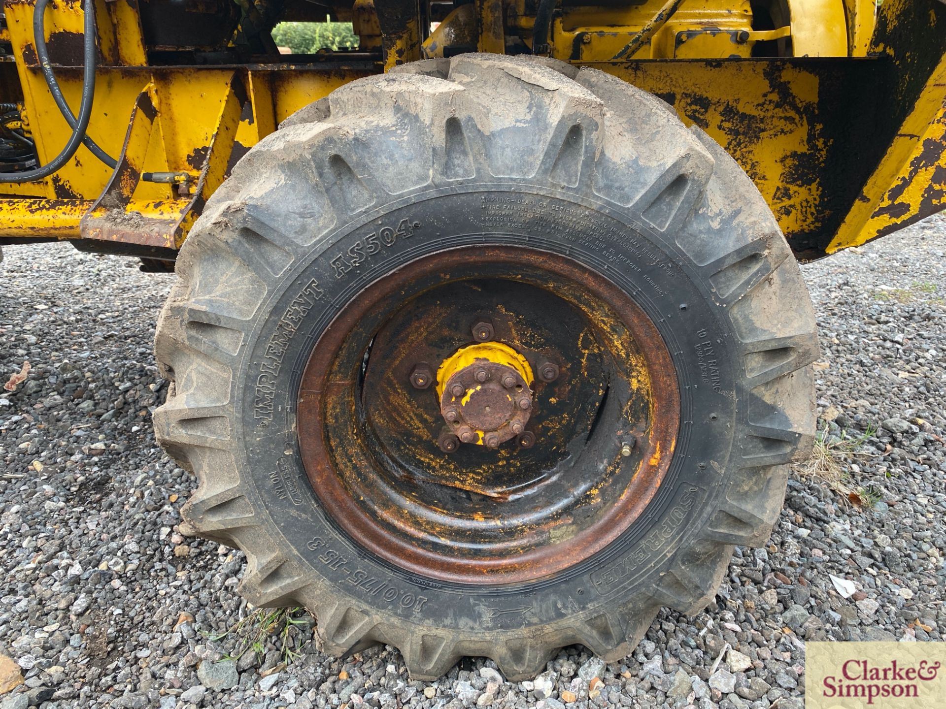 Thwaites 30cwt 4WD pivor steer dumper. 10.0/75-15.3 wheels and tyres. With manual start Petter PH2 - Image 18 of 31