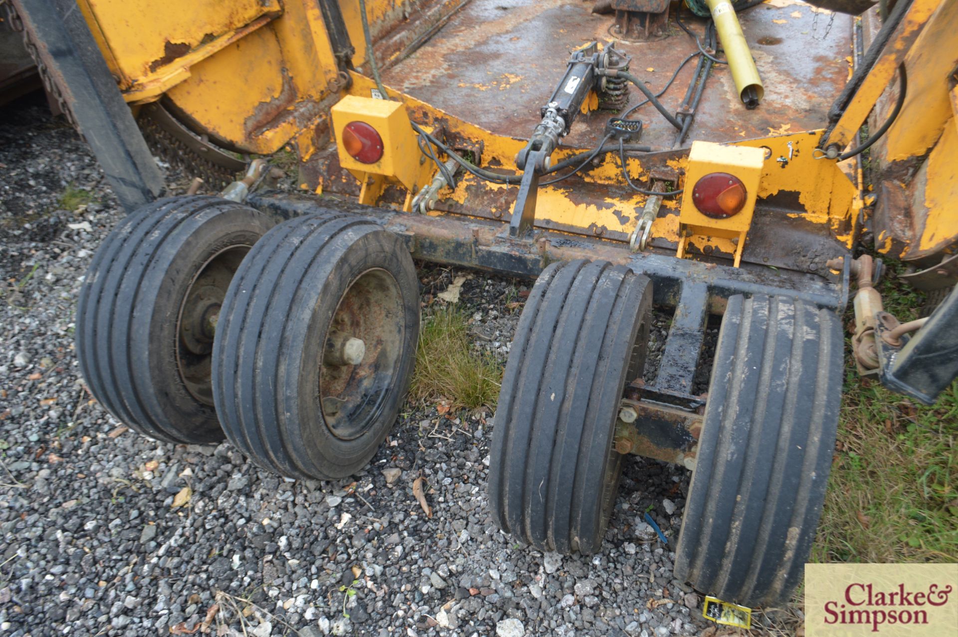 McConnel SR15 trailed 15ft hydraulic folding batwing mower. 2005. Serial number 22028. * - Image 9 of 10