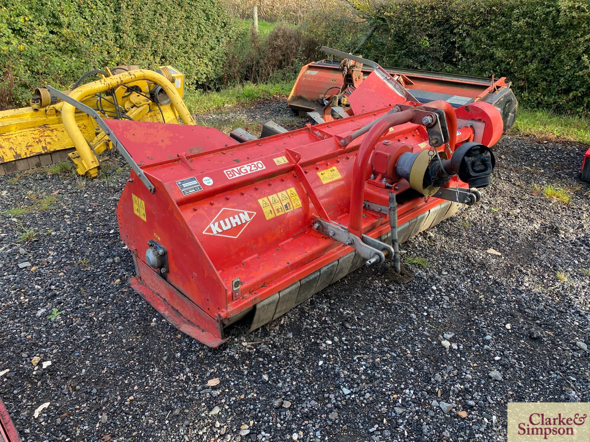 Kuhn BNG230 2.3m mounted flail mower. 2008. *