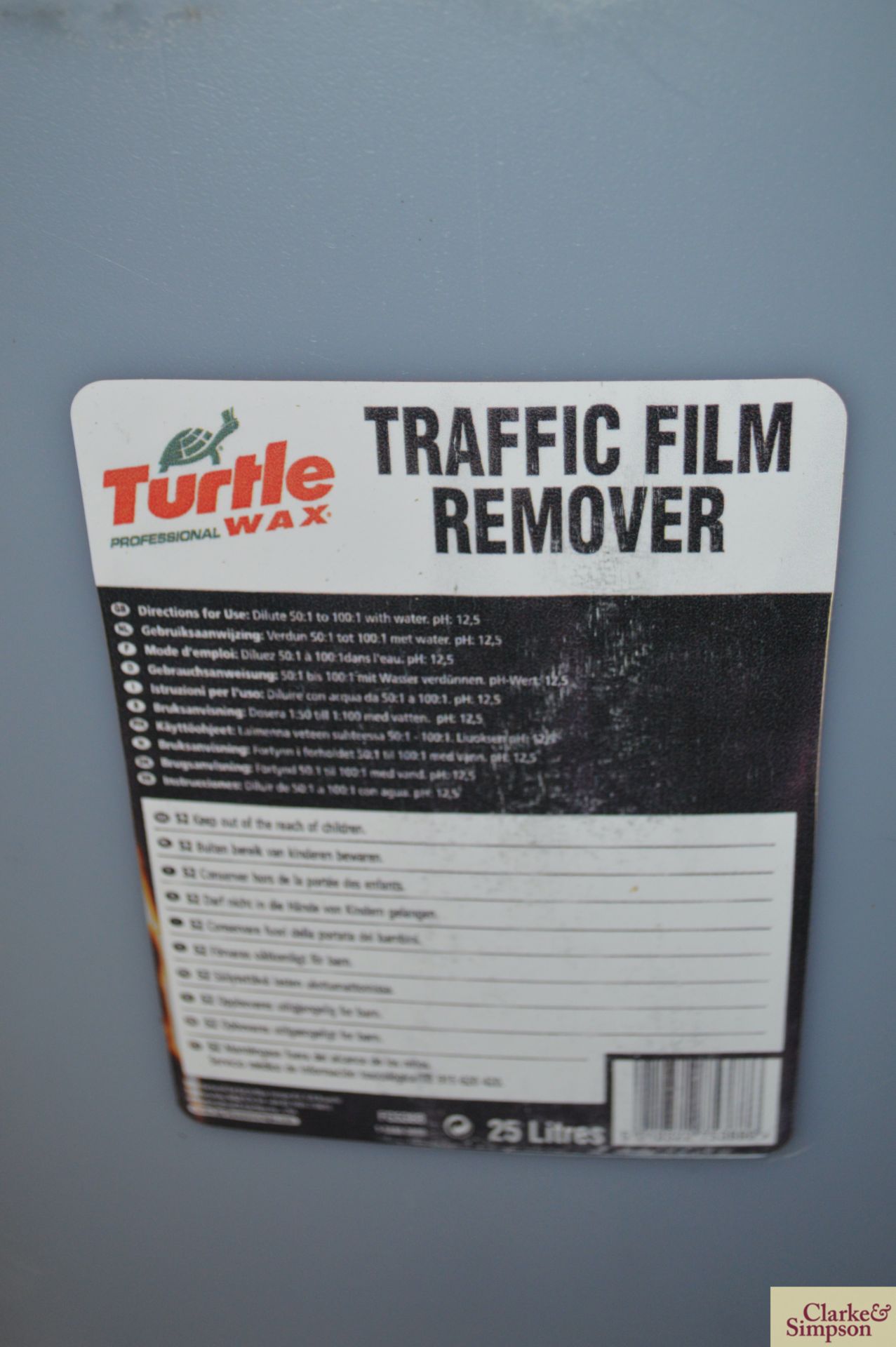 25L Traffic Film Remover. - Image 2 of 2