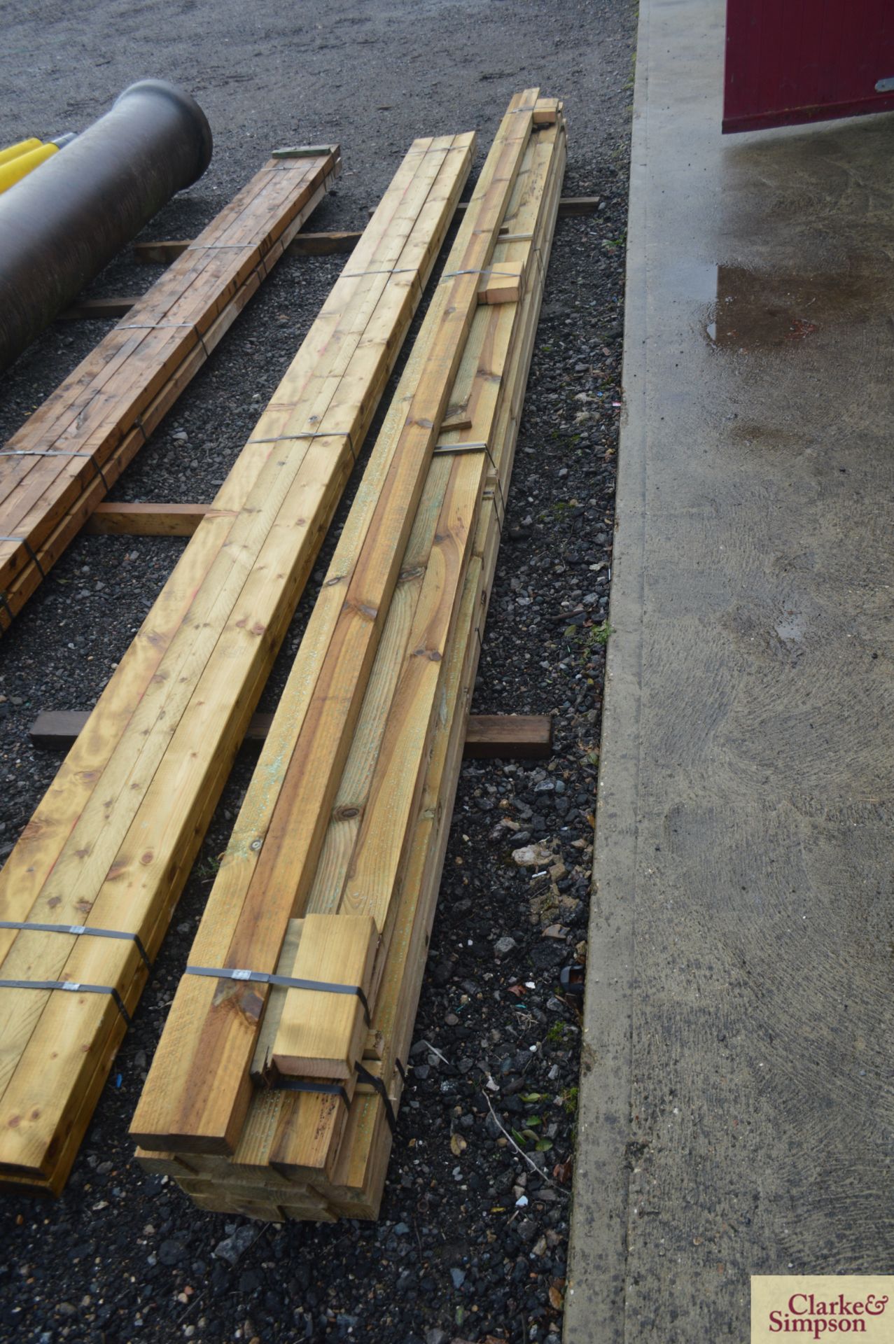 Quantity of new timber - cant rail.