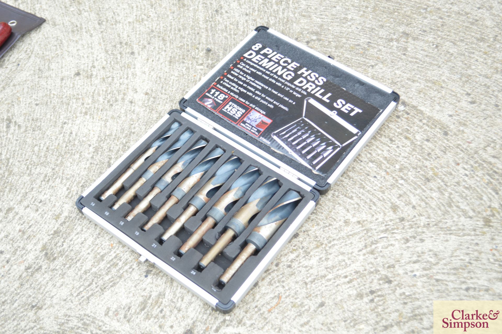 8 piece Deming drill set.*