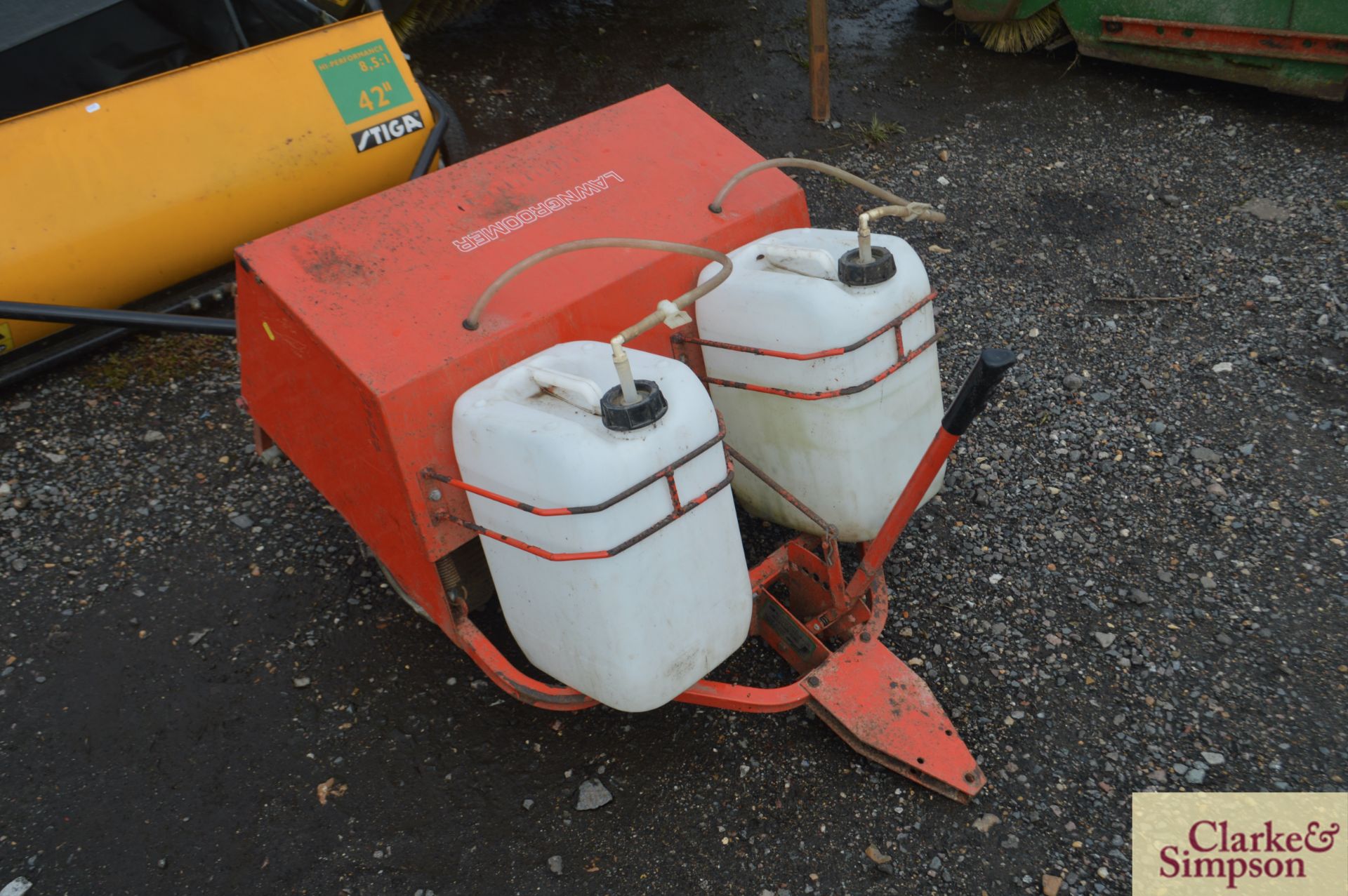 Grass aereator for ride on mower. - Image 4 of 4