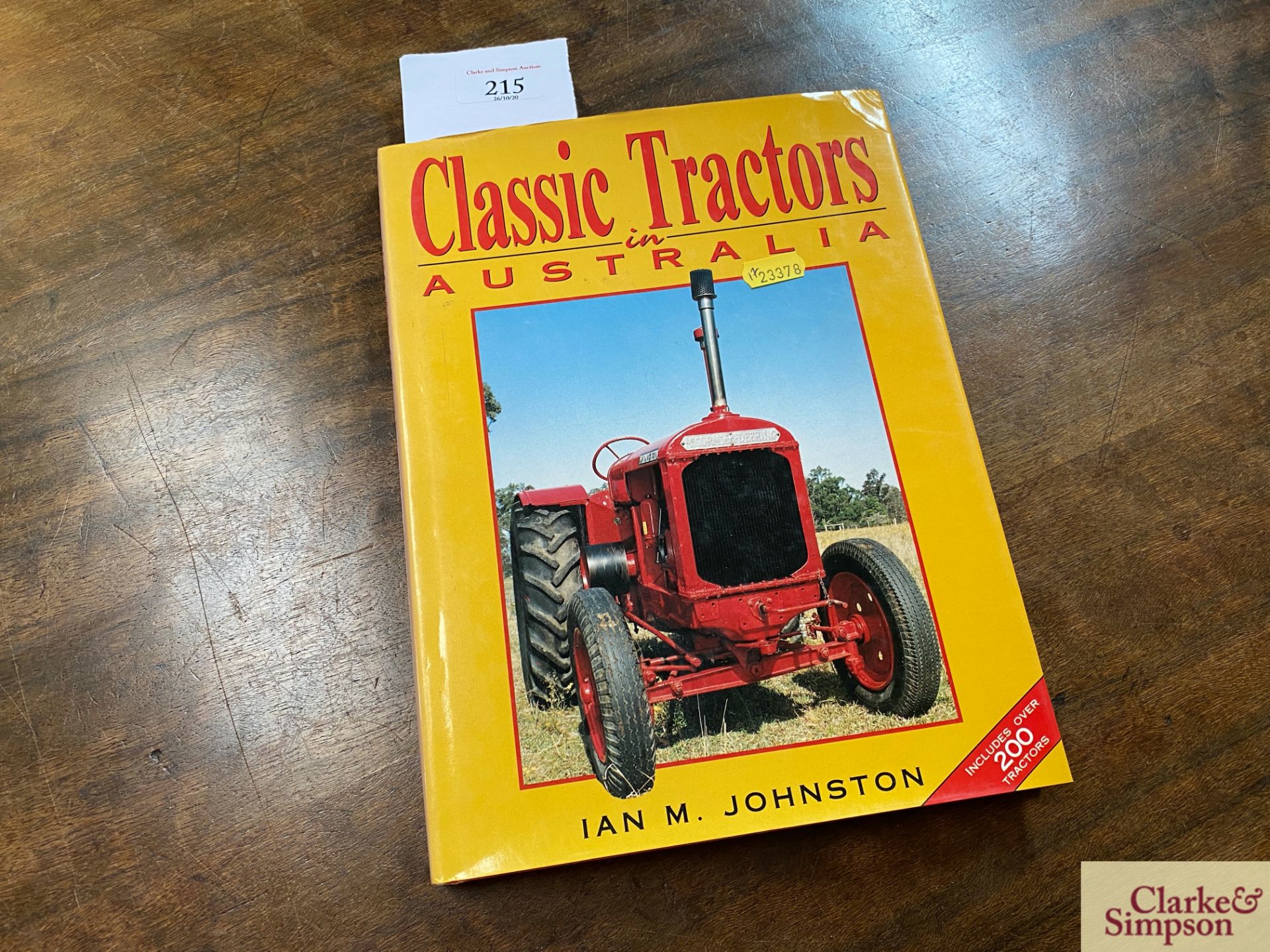Classic Tractors in Australia Hardback Book.
