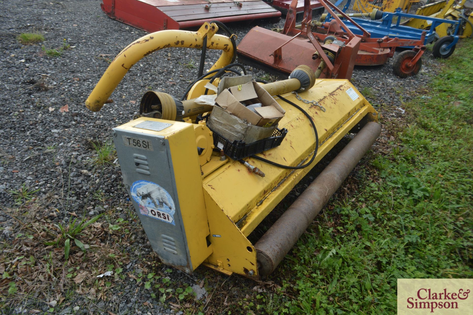 Orsi T56Si 1.9m hydraulic offset verge mower. 1998. Serial number 5733. * - Image 2 of 6