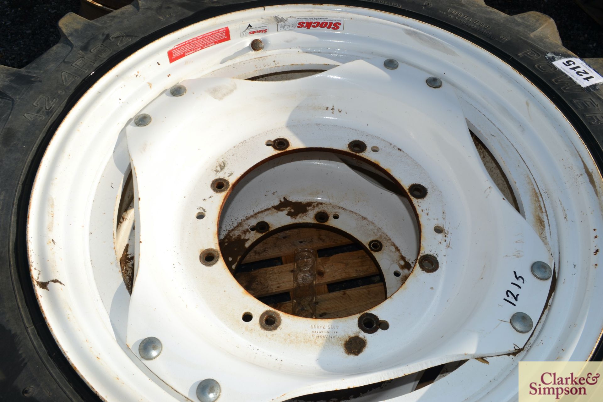 12.4R32 Stocks row crop wheels and tyres. * - Image 3 of 3