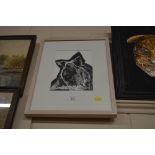 Nicky Holt framed and glazed print of a bird