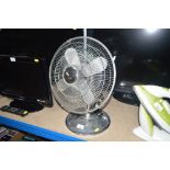 A desk top fan