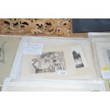 John Sell Cotman etching of Bristol and other etch
