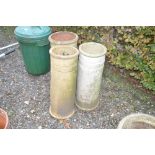 Three chimney pots