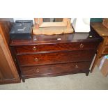 A Stag chest fitted with three long drawers