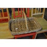 A wicker basket