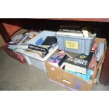 Four boxes of various books