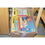 A box of games and jigsaws