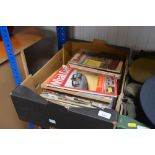 A box of motoring magazines