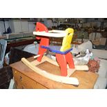 A child's rocking horse