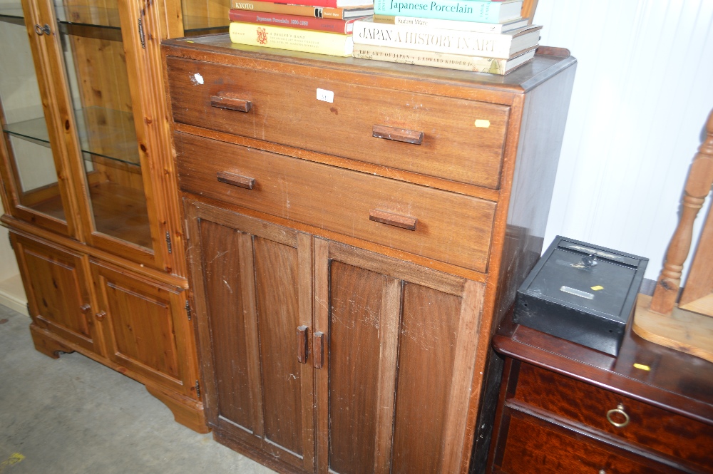A mahogany tallboy fitted two drawers above