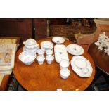 A quantity of Felspar blue and white teaware; and