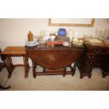 An 18th Century oak gate leg dining table